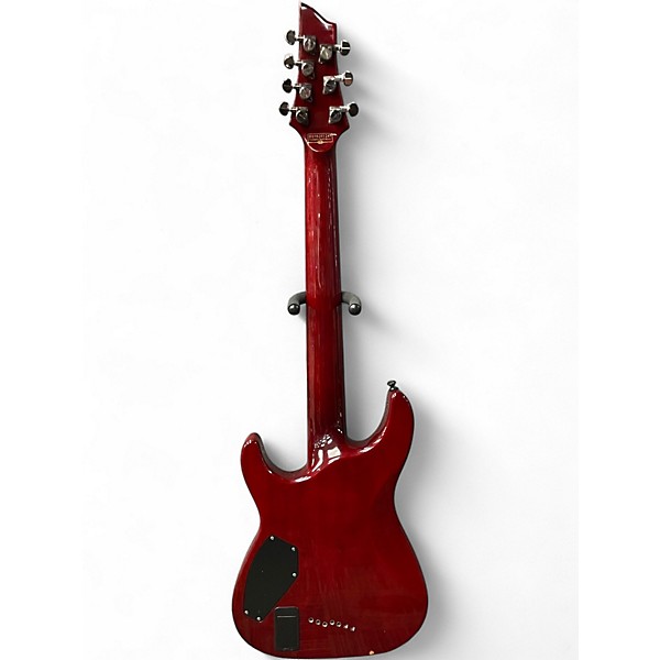 Used Schecter Guitar Research Hellraiser C7 7 String Red Solid Body Electric Guitar