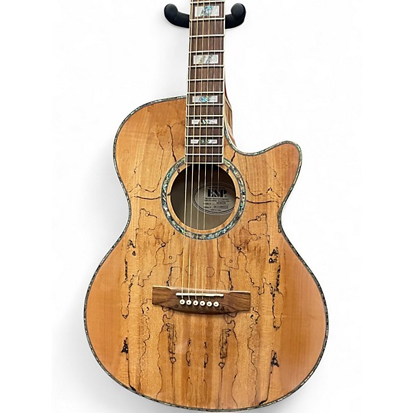 Used ESP LTD Xtone Series Spalted Maple Acoustic Electric Guitar