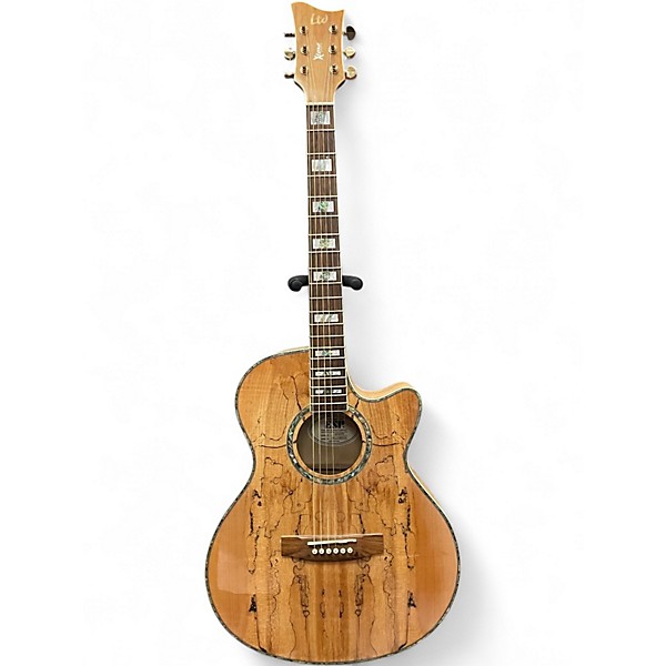 Used ESP LTD Xtone Series Spalted Maple Acoustic Electric Guitar