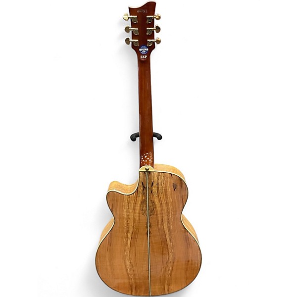 Used ESP LTD Xtone Series Spalted Maple Acoustic Electric Guitar