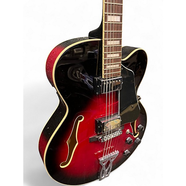 Used Ibanez AF75 Trans Red Sunburst Hollow Body Electric Guitar