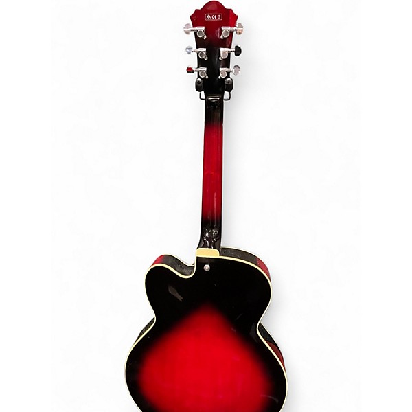 Used Ibanez AF75 Trans Red Sunburst Hollow Body Electric Guitar