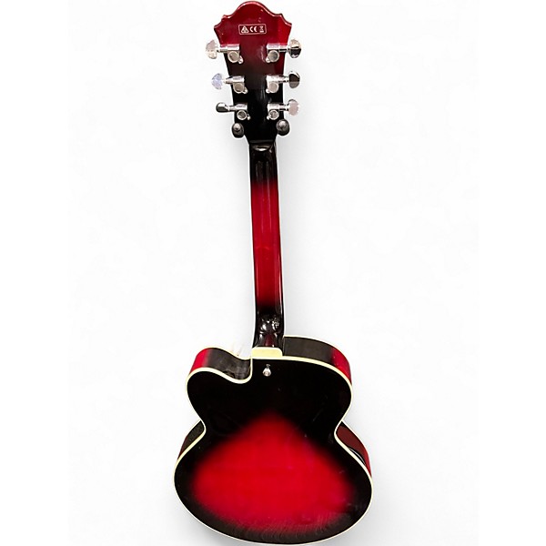 Used Ibanez AF75 Trans Red Sunburst Hollow Body Electric Guitar