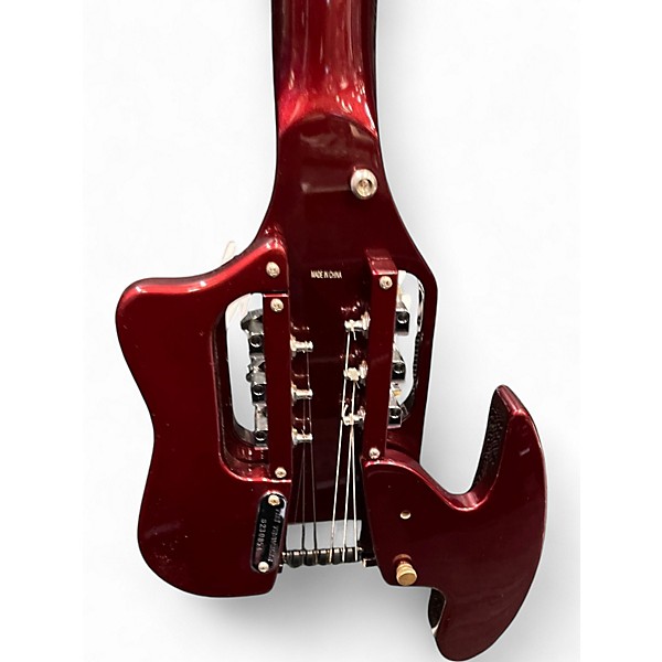 Used Traveler Guitar Speedster Candy Apple Red Metallic Acoustic Guitar
