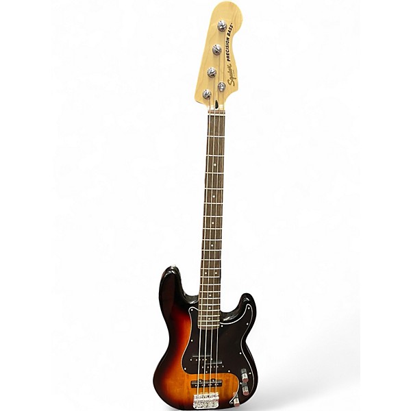 Used Squier Precision Bass 2 Tone Sunburst Electric Bass Guitar