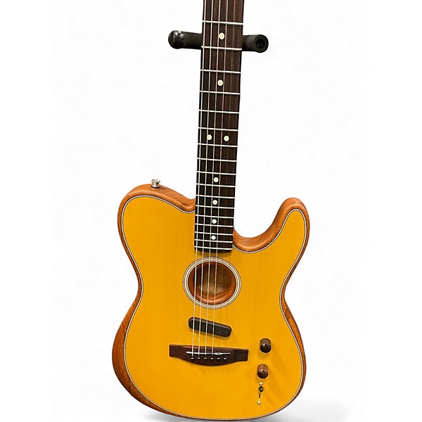 Used Fender Acoustasonic Player Telecaster Natural Acoustic Electric Guitar