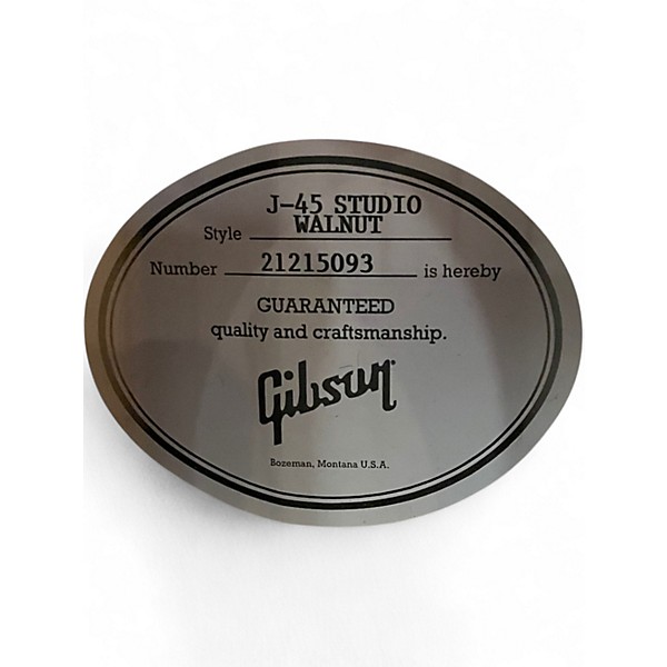 Used Gibson J45 Studio Natural Acoustic Electric Guitar