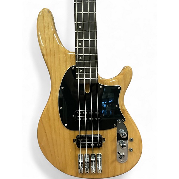 Used Schecter Guitar Research CV4 Natural Electric Bass Guitar