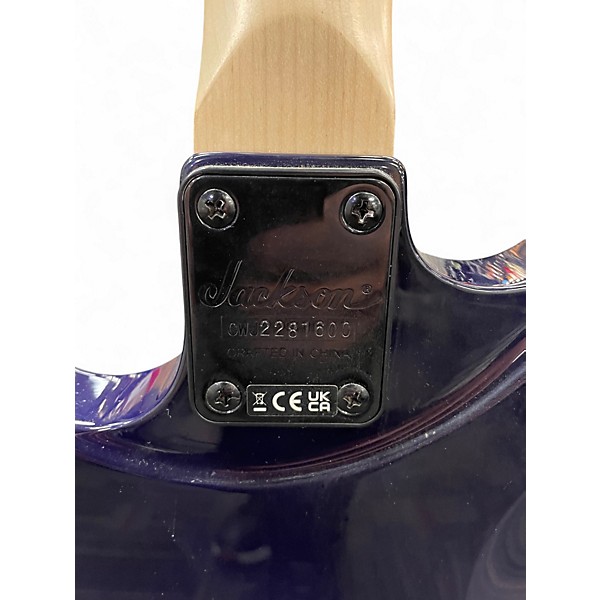 Used Jackson JS34Q Dinky Trans Purple Solid Body Electric Guitar