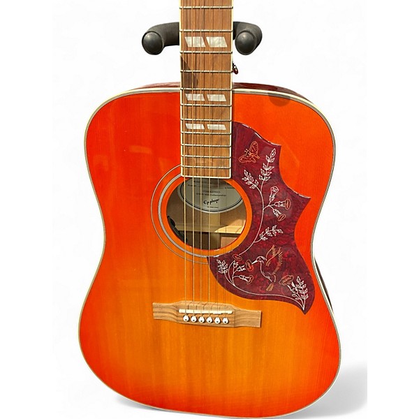 Used Epiphone Hummingbird Pro Birdburst Acoustic Electric Guitar