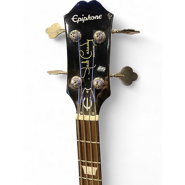 Used Epiphone Jack Casady Signature W CASE Eldorado Gold Electric Bass Guitar