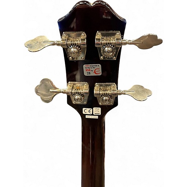 Used Epiphone Jack Casady Signature W CASE Eldorado Gold Electric Bass Guitar