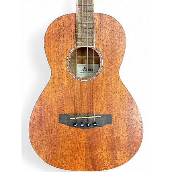 Used Ibanez Parlor Acoustic-Electric Bass Mahogany Acoustic Electric Guitar