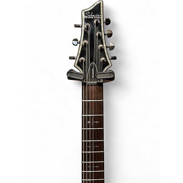 Used Schecter Guitar Research Hellraiser C7 7 String Black Solid Body Electric Guitar