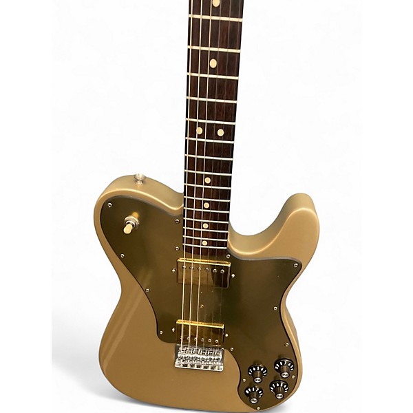 Used Fender Chris Shiflett Telecaster Deluxe Gold Solid Body Electric Guitar