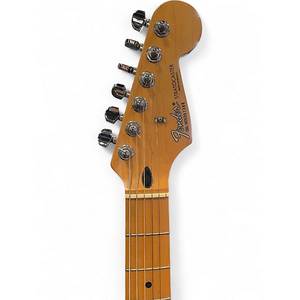 Used 1990s Fender Standard Stratocaster Black Solid Body Electric Guitar