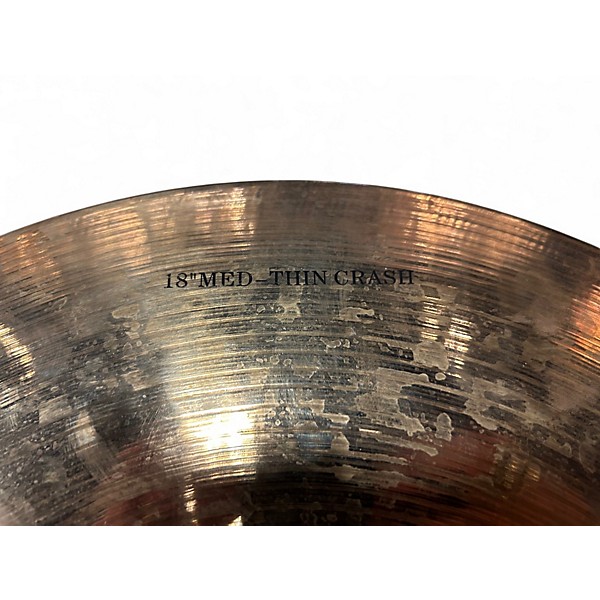 Used Wuhan Cymbals & Gongs 18in Medium Thin Crash Cymbal