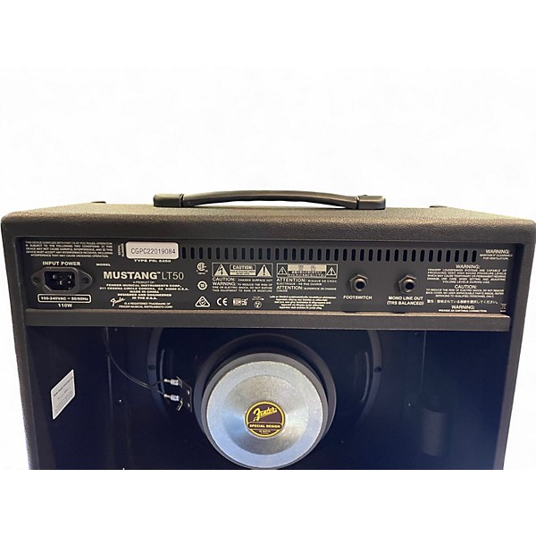 Used Fender Mustang LT50 50W 1x12 Guitar Combo Amp