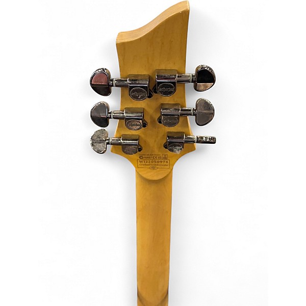 Used Schecter Guitar Research Omen 6 Left Handed BLACK Electric Guitar