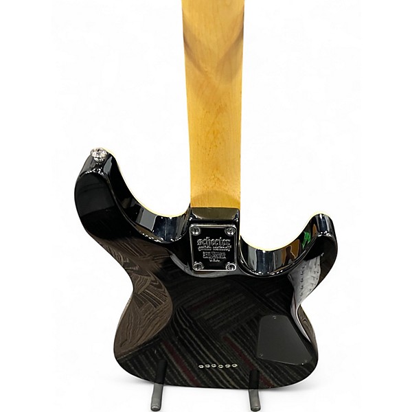 Used Schecter Guitar Research Omen 6 Left Handed BLACK Electric Guitar