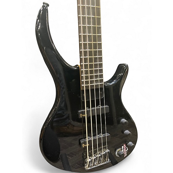 Used Tobias Toby Deluxe V 5 String Black Electric Bass Guitar