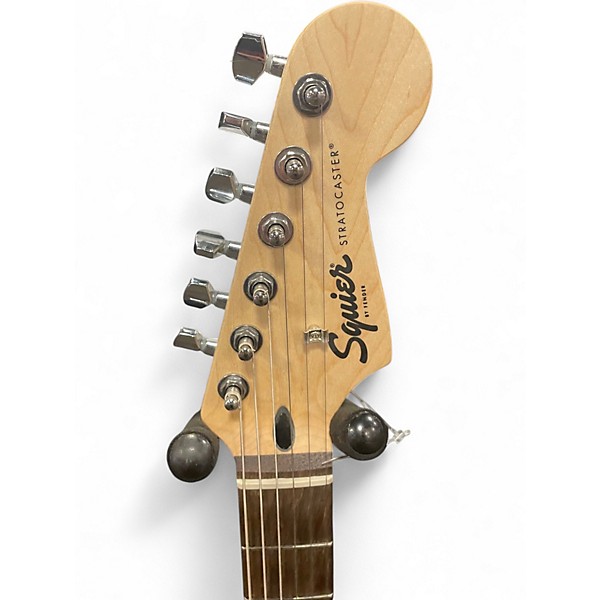 Used Squier STRATOCASTER  WHITE Solid Body Electric Guitar