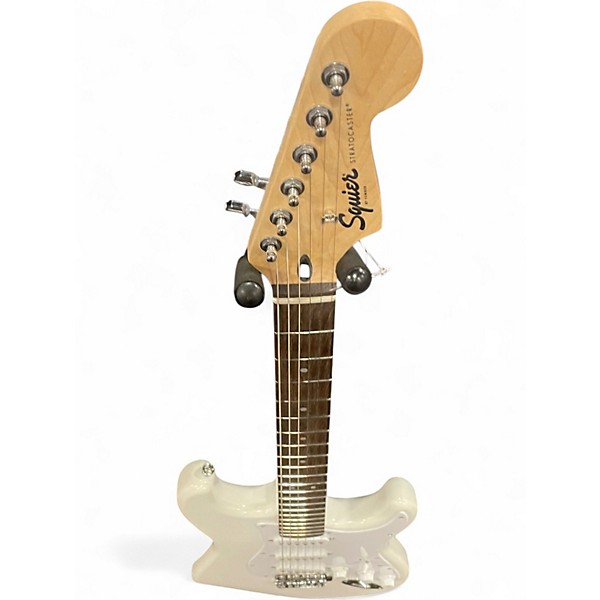 Used Squier STRATOCASTER  WHITE Solid Body Electric Guitar