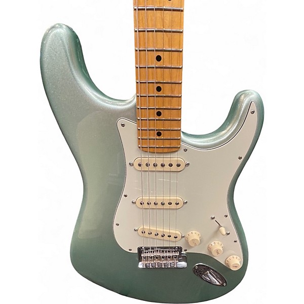 Used 2022 Fender  STRATOCASTER AMERICAN PRO ii Seafoam Pearl Solid Body Electric Guitar
