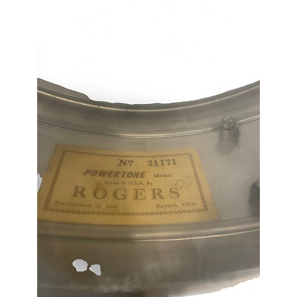 Used Rogers 5.5X14 Powertone Chrome Drum