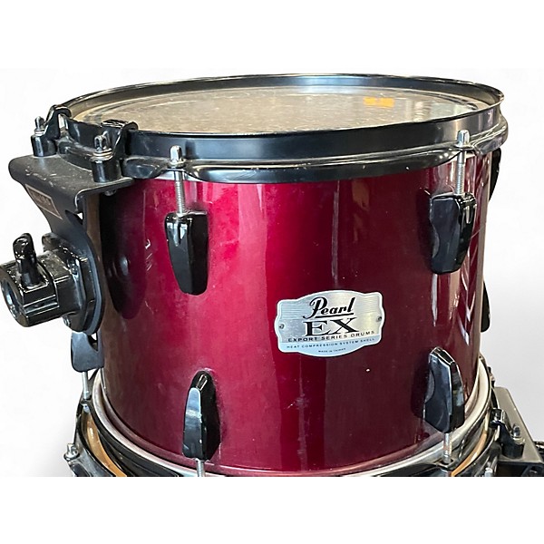 Used Pearl 5 Piece Export EX Wine Red Drum Kit