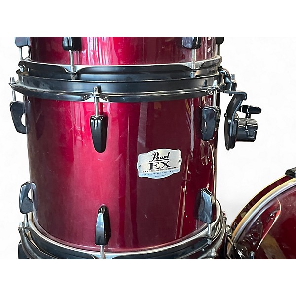 Used Pearl 5 Piece Export EX Wine Red Drum Kit