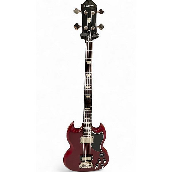 Used Epiphone EB2 Cherry Electric Bass Guitar