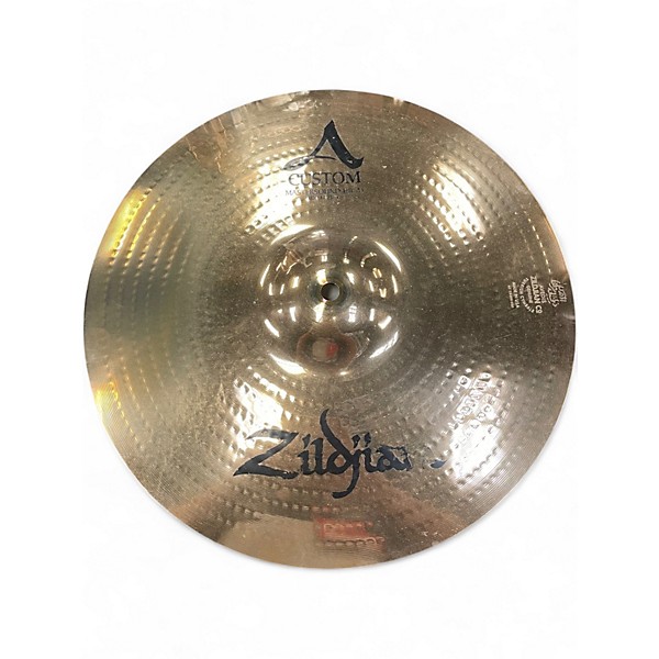 Used Zildjian 14in A Custom Mastersound Hi Hat Pair Cymbal