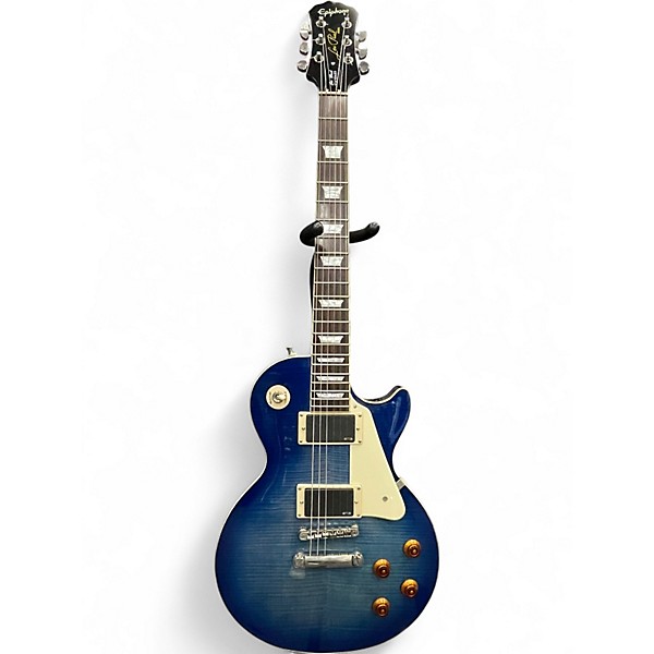 Used Epiphone Les Paul Standard Blue Solid Body Electric Guitar