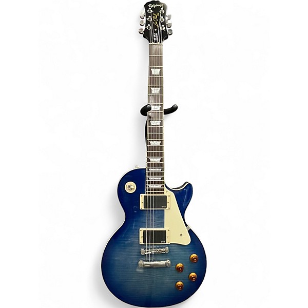 Used Epiphone Les Paul Standard Blue Solid Body Electric Guitar