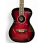 Used Daisy Rock Pixie Concert 6222 Candy Red Burst Acoustic Electric Guitar