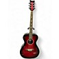 Used Daisy Rock Pixie Concert 6222 Candy Red Burst Acoustic Electric Guitar thumbnail