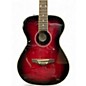 Used Daisy Rock Pixie Concert 6222 Candy Red Burst Acoustic Electric Guitar
