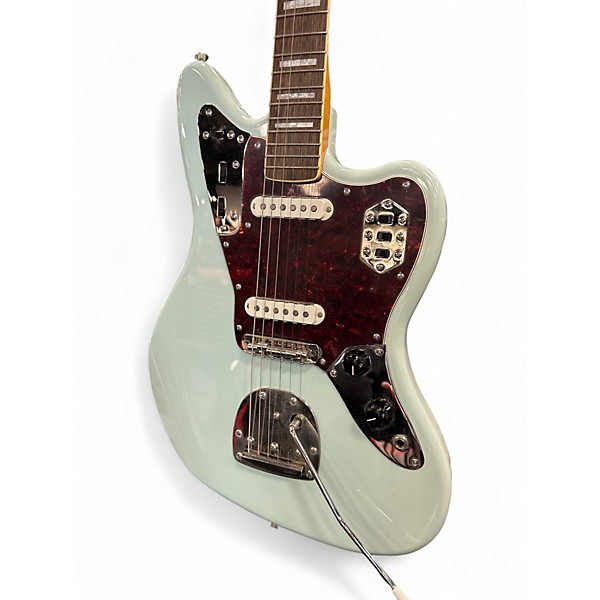 Used Squier Classic Vibe Jaguar Blue Solid Body Electric Guitar