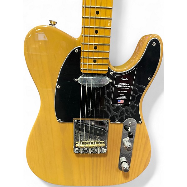 Used Fender American Professional II Telecaster Butterscotch Solid Body Electric Guitar