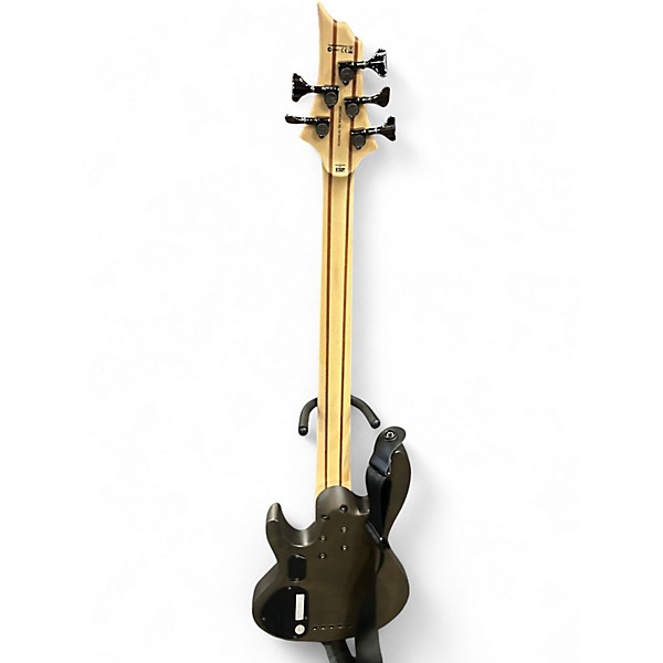 Used ESP LTD B205SM 5 String Trans Black Electric Bass Guitar