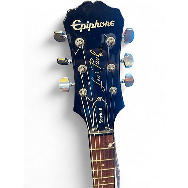 Used Epiphone Les Paul Special II Black Solid Body Electric Guitar