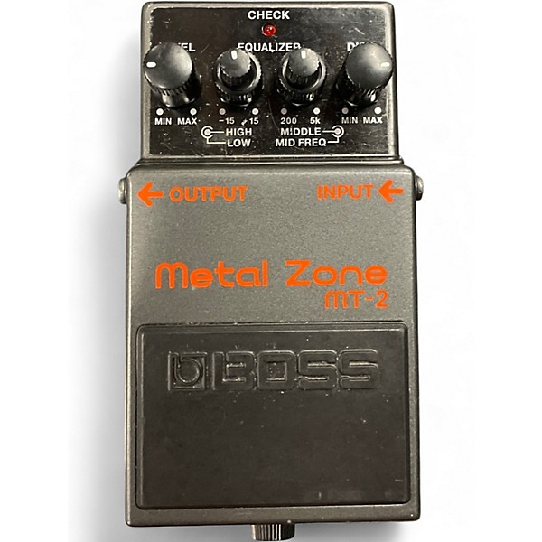 Used BOSS MT2 Metal Zone Distortion Effect Pedal