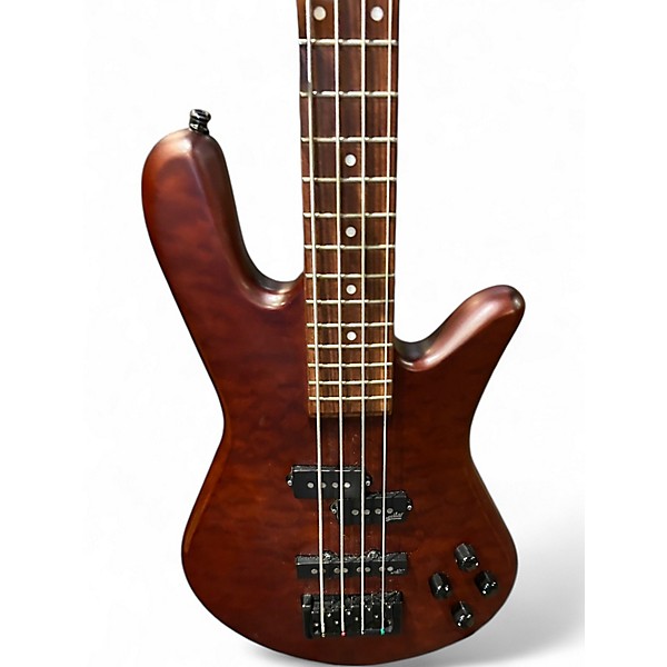 Used Spector Legend 4 Neck Through Walnut Electric Bass Guitar