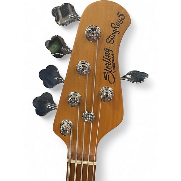 Used Sterling by Music Man Ray35 5 String Vintage Sunburst Electric Bass Guitar