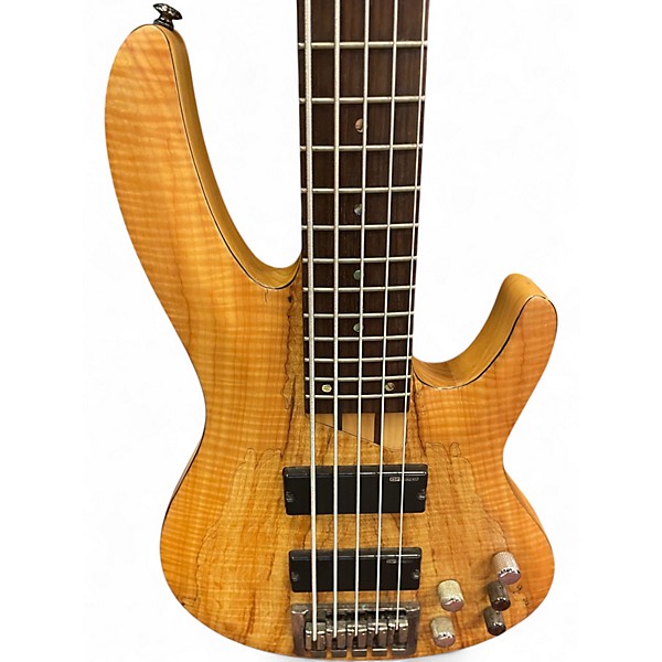 Used ESP LTD B205SM 5 String Natural Electric Bass Guitar