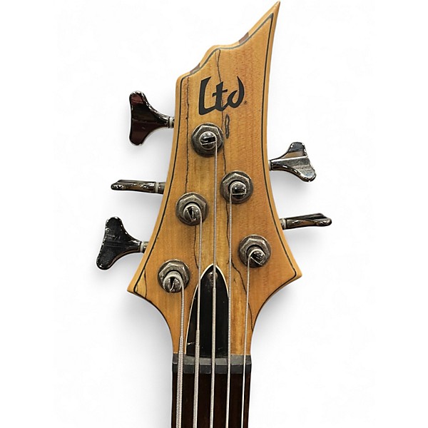 Used ESP LTD B205SM 5 String Natural Electric Bass Guitar