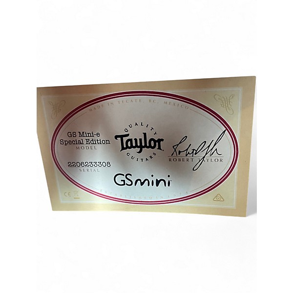 Used Taylor GS Mini-e SPECIAL EDITION CARBON BLACK Acoustic Electric Guitar