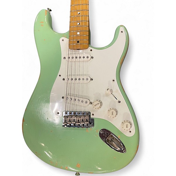 Used Fender American vintage reissue '56 Seafoam Green Solid Body Electric Guitar