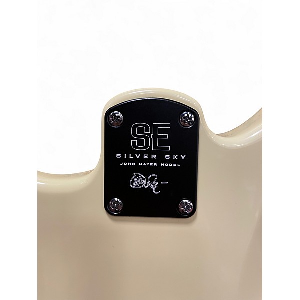 Used PRS SE Silver Sky moon white Solid Body Electric Guitar